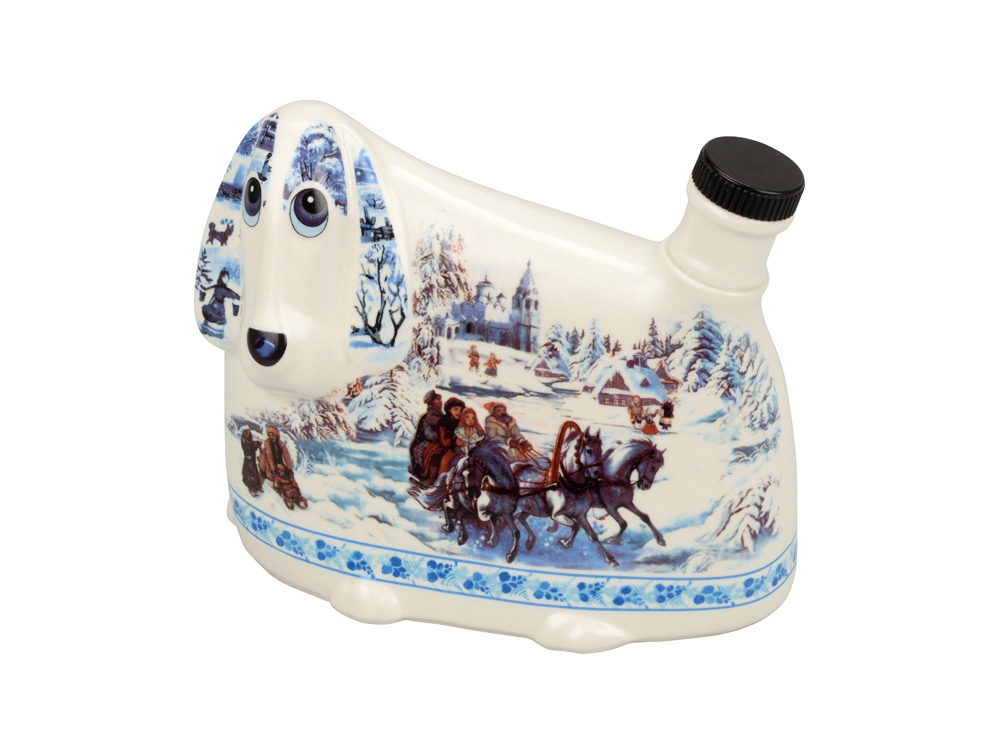 Штоф- собака Тройка с логотипом  | Print Logo