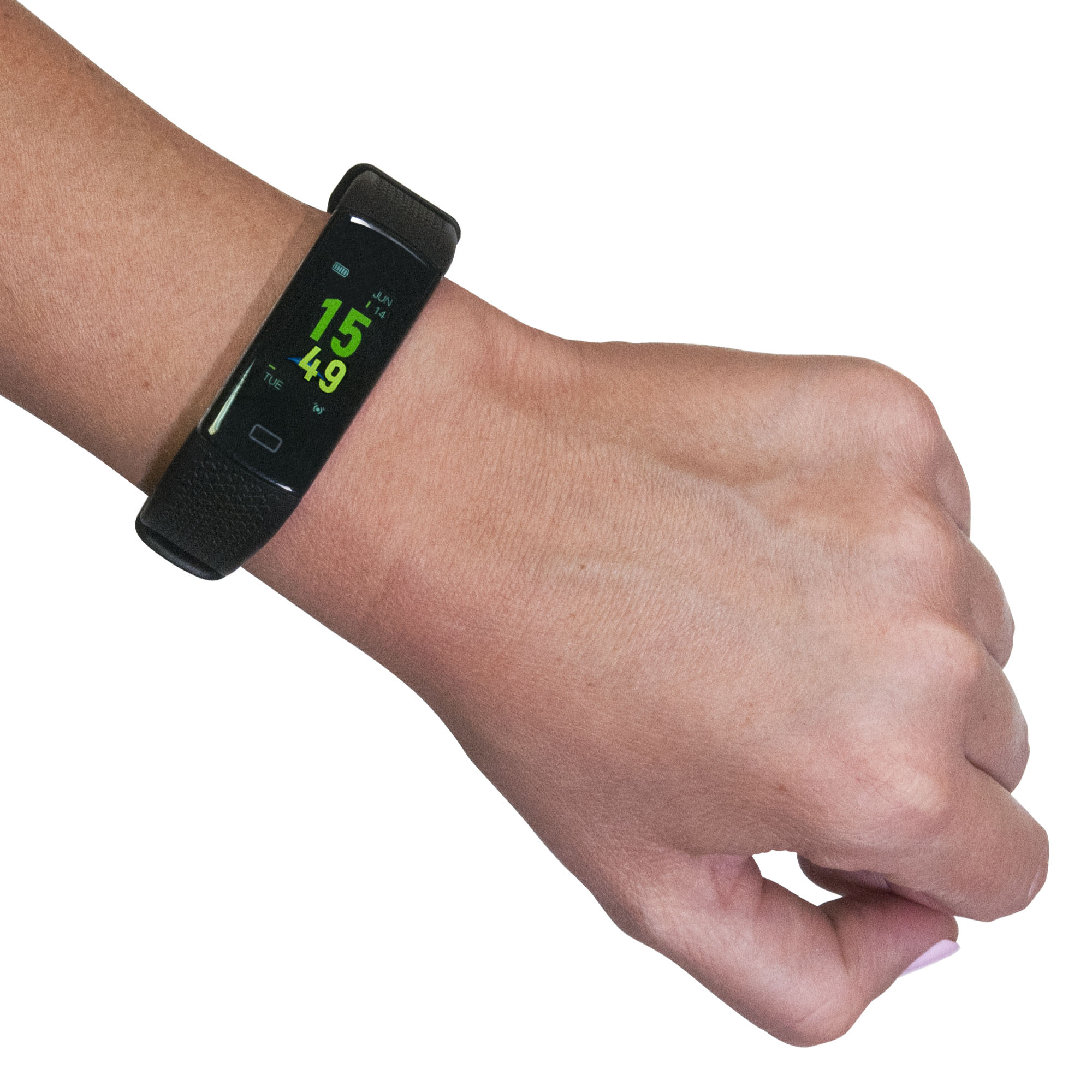 Смарт браслет Life Plus, черный фото на сайте Print Logo.