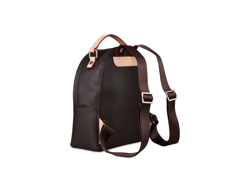 Рюкзак женский BUGATTI ЭЛЛА | ELLA, тёмно-коричневый, полиуретан, 24х11,5х28 см