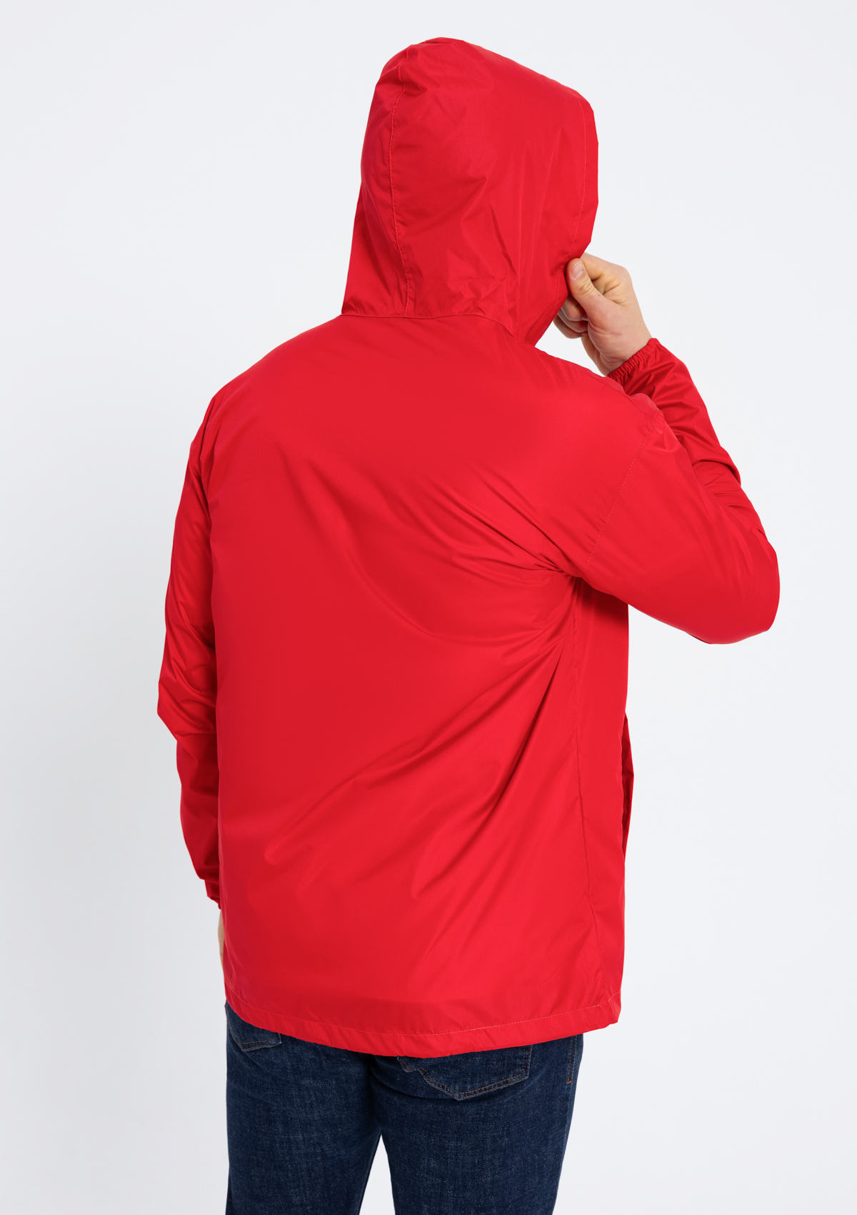 Ветровка унисекс STAN дюспо 210T, 85, 59, Красный,  (14)  (50/L)