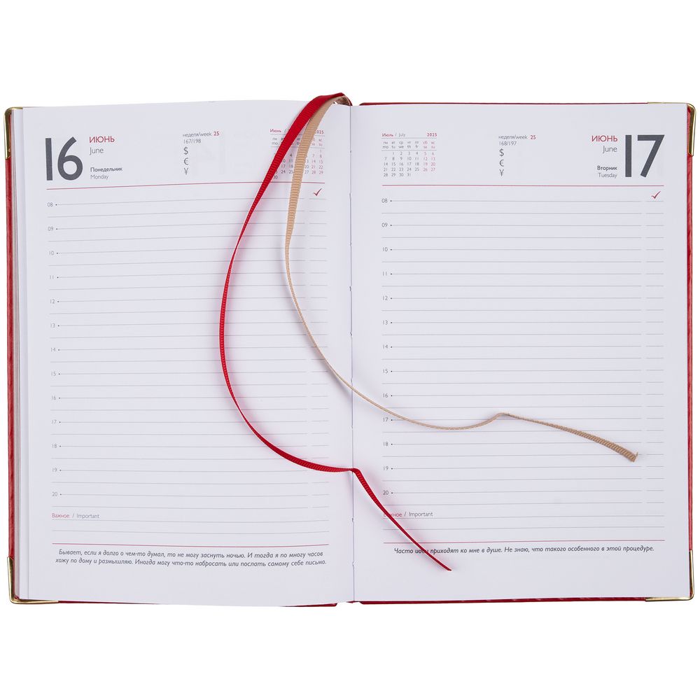 Ежедневник Lugo, датированный