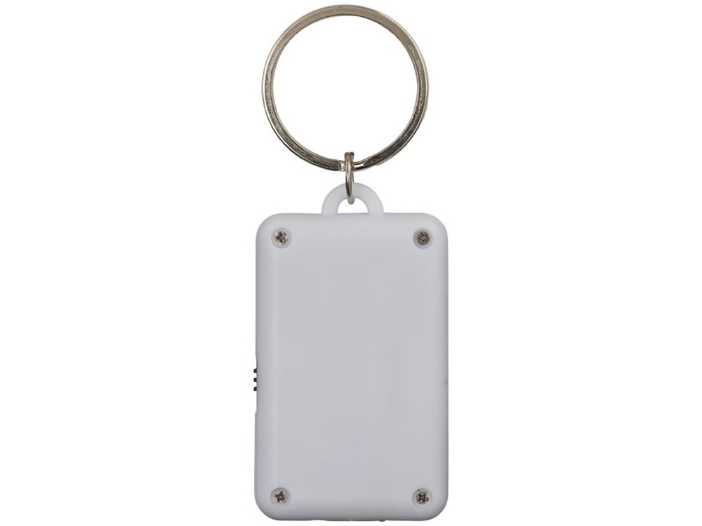 Брелок-фонарик Flip&Click, белый/черный