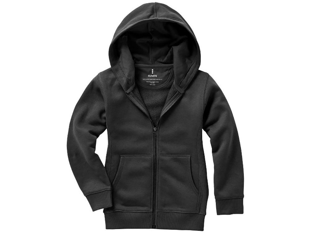 Толстовка Arora детская с капюшоном, антрацит