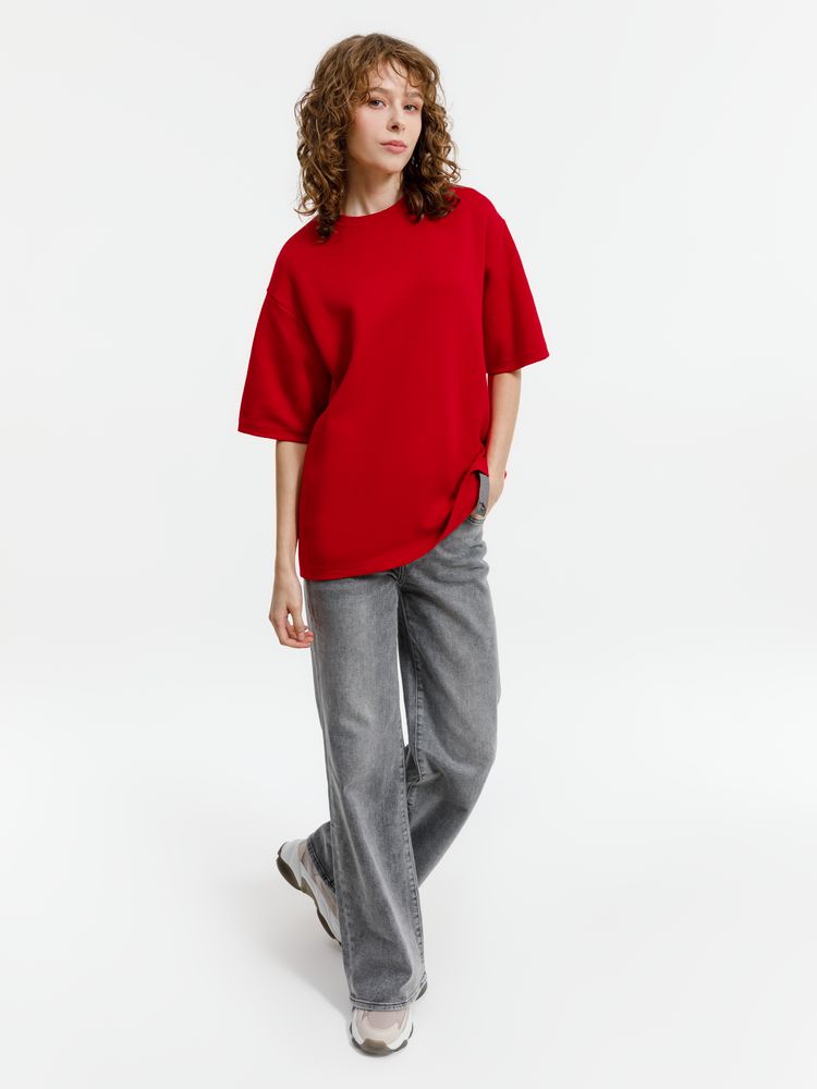 Джемпер с коротким рукавом Siluetti Volumica, красный, размер XL/XXL