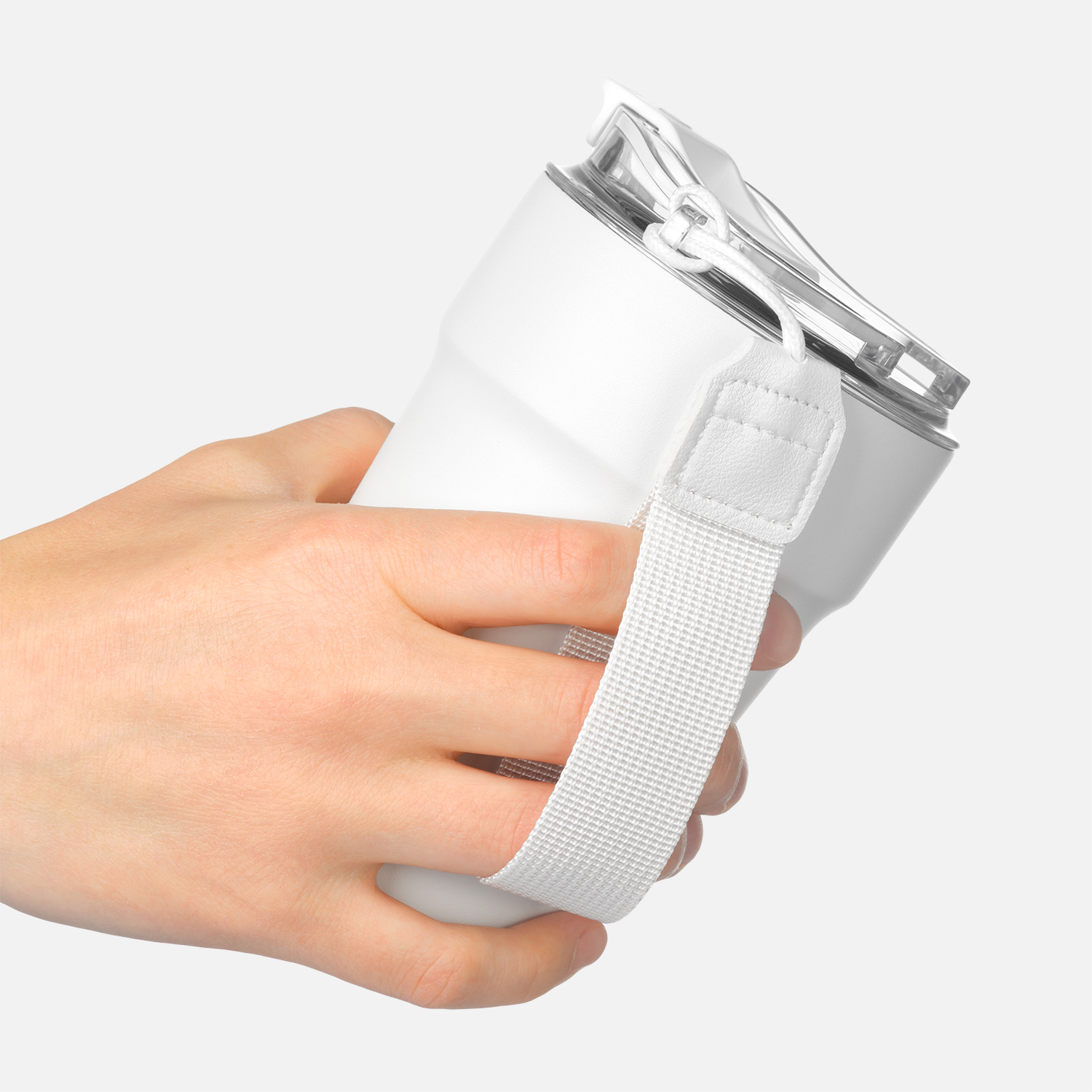 Термокружка вакуумная Монако, белая