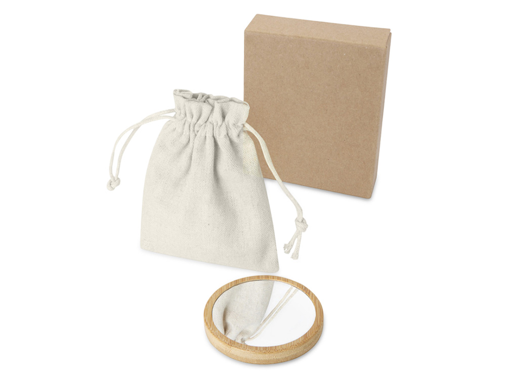 Бамбуковое зеркало Lustre с логотипом  | Print Logo