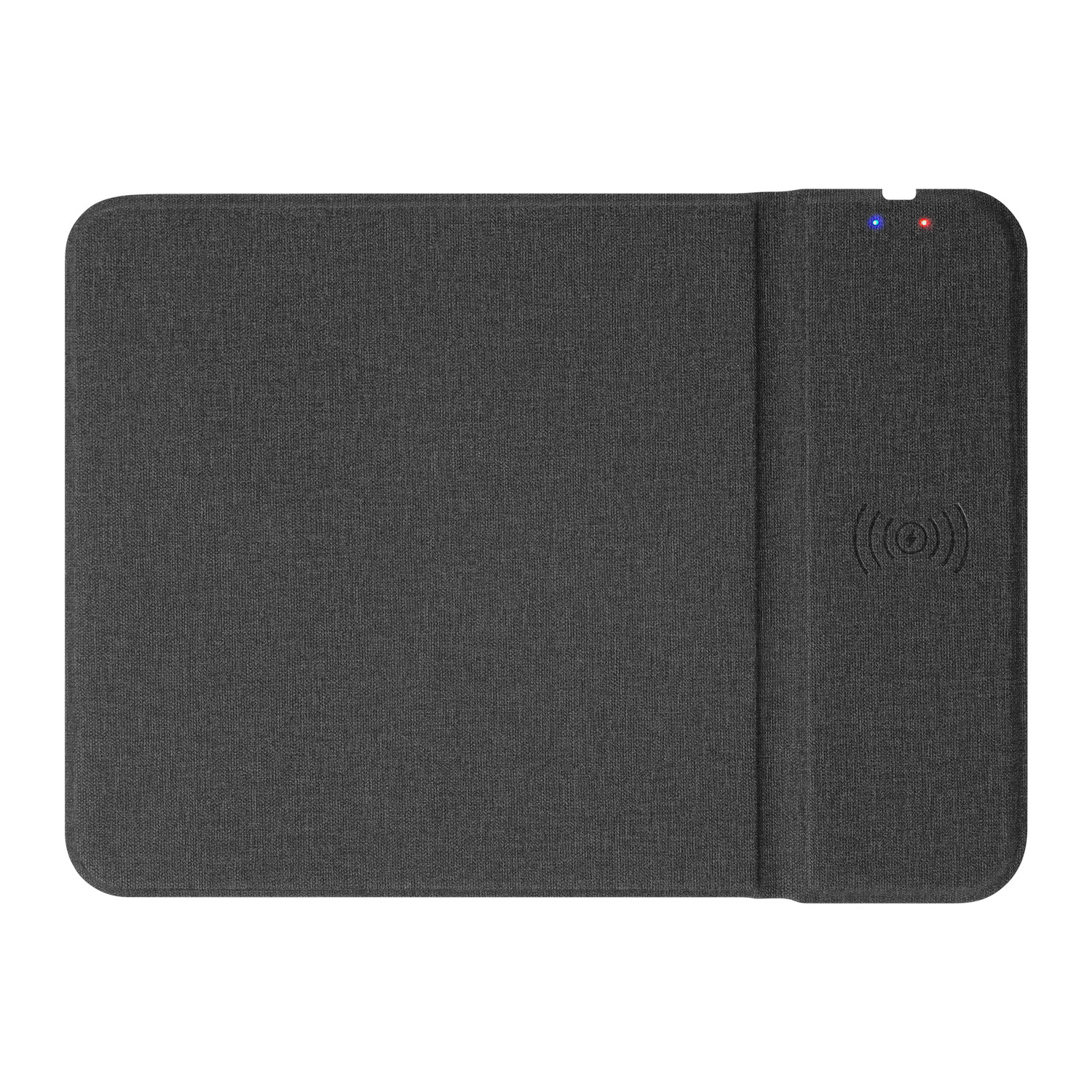 Коврик для мыши с беспроводным зарядным устройством 15W Онор (Honor), синий фото на сайте Print Logo.