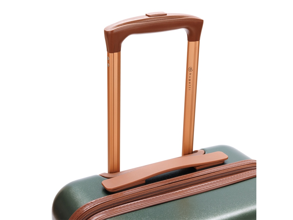 Чемодан для ручной клади BUGATTI АМЕЛИЯ | AMELIA, зеленый, поликарбонат / АБС-пластик, 32х22х53 см, 30 л