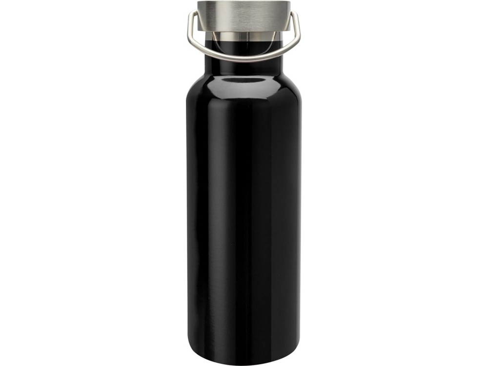 Бутылка для воды Thor из нержавеющей стали, сертифицированной по стандарту RCS, сплошной черный
