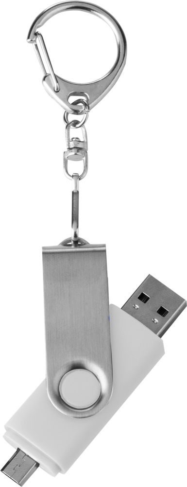 Флешка Double Twist 16 Гб синяя фото на сайте Print Logo.