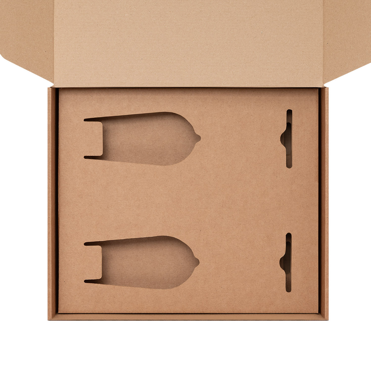 Доп. ложемент под 2 бокала для шампанского (для рифленого стекла) в универсальную коробку (арт. 21006.020) с логотипом Portobello подарочная упаковка | Print Logo