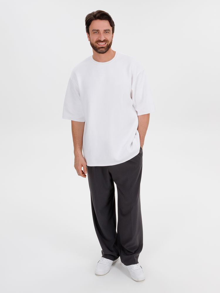 Джемпер с коротким рукавом Siluetti Volumica, молочно-белый, размер XL/XXL