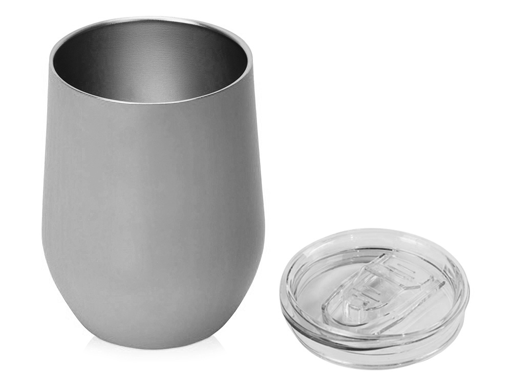 Вакуумная термокружка Sense, непротекаемая крышка, серый (Р)