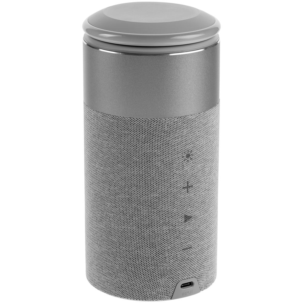 Колонка c беспроводной зарядкой и подсветкой Charge House фото на сайте Print Logo.