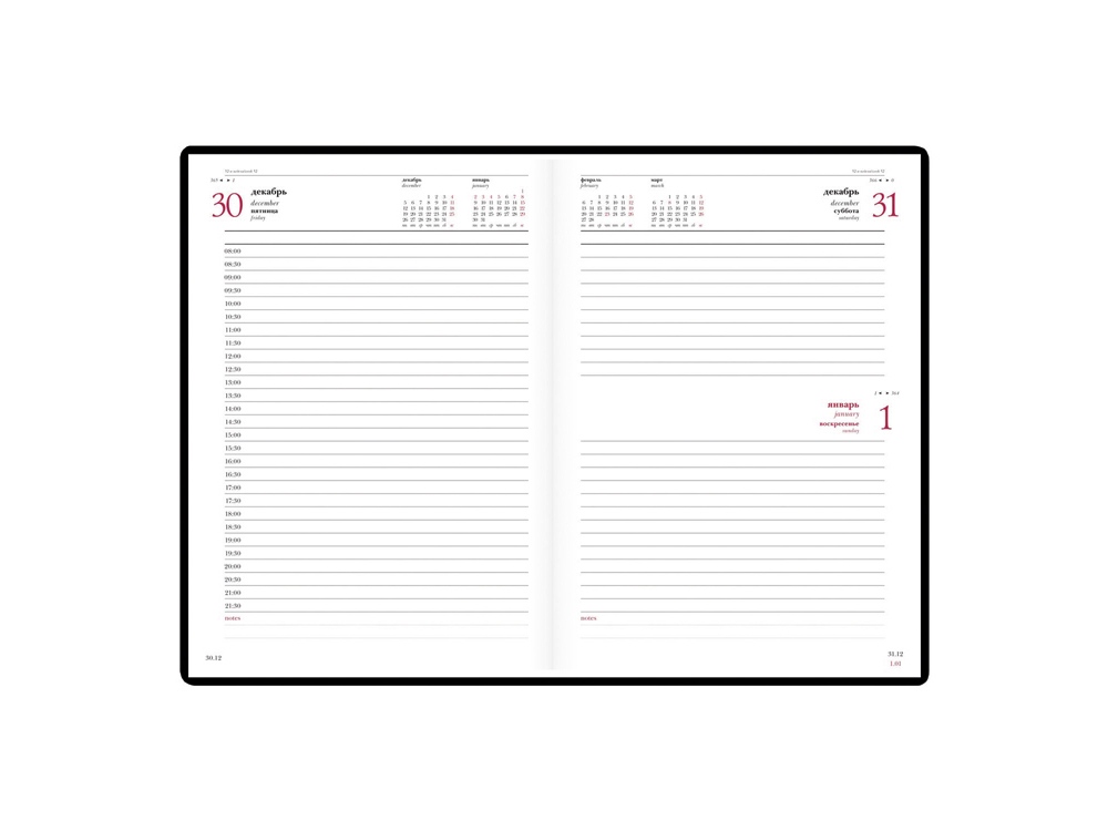 Ежедневник А5 датированный Velvet 2026, светло-серый