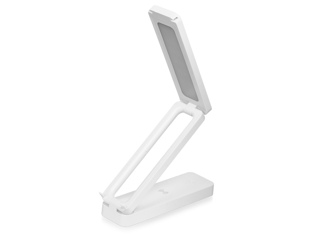 Складывающаяся настольная лампа с беспроводной зарядкой Lightfold, 10 Вт с логотипом Evolt | Print Logo