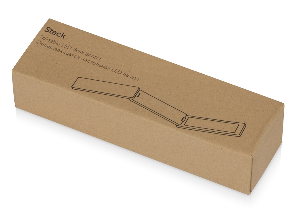 Складывающаяся настольная LED лампа Stack, белый