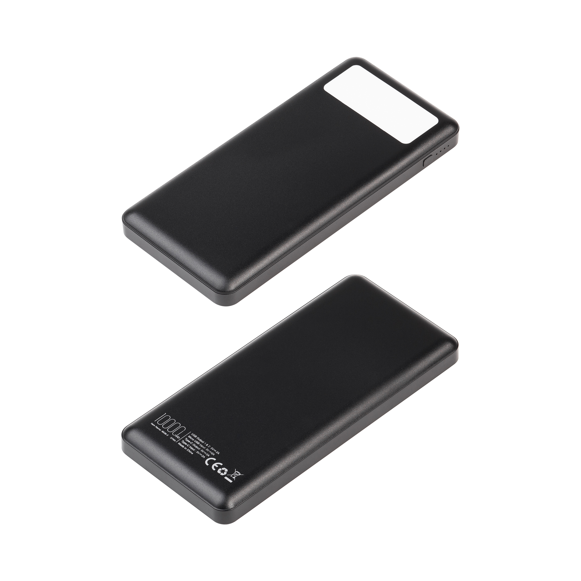 Зарядное устройство "Lumos" 10000 mAh с фонариком фото на сайте Print Logo.