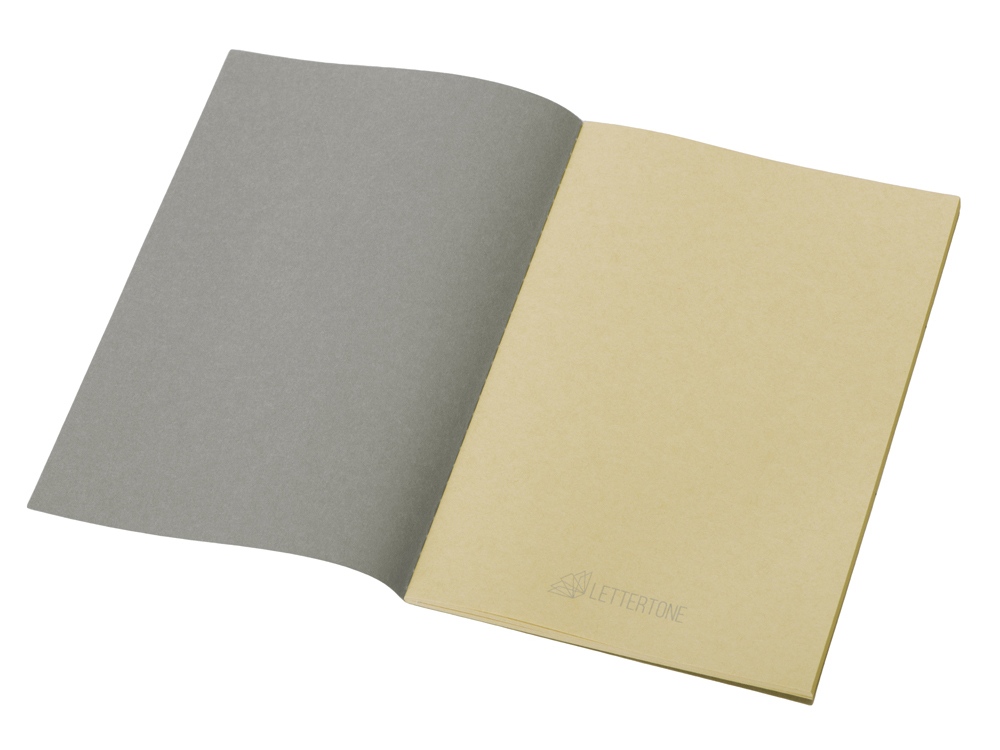 Блокнот Monet, гибкая обложка A5 из моющегося крафта, 32 листа, серый