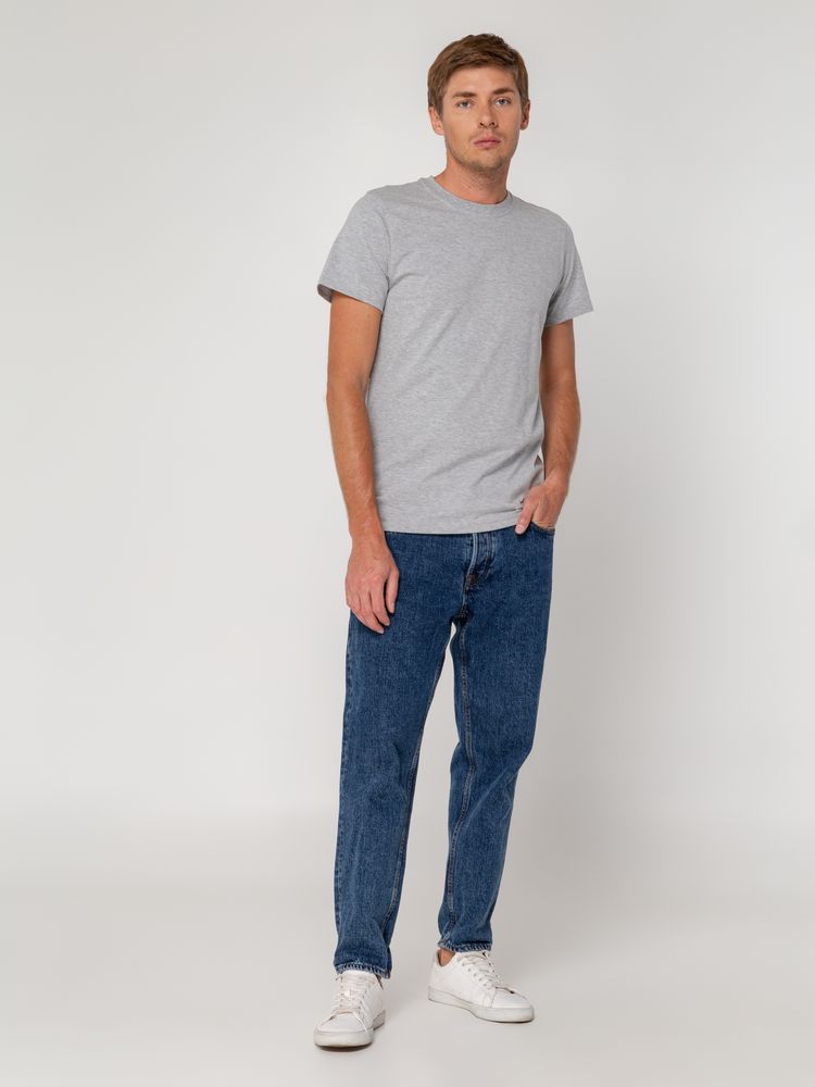 Футболка мужская T-bolka Stretch, серый меланж, размер XXL