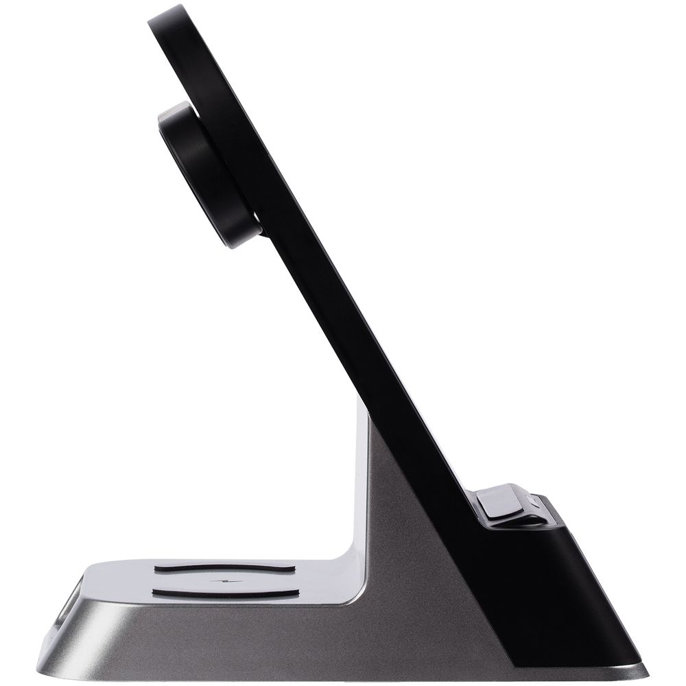 Зарядная станция с часами E-Store для смартфона, часов и наушников фото на сайте Print Logo.