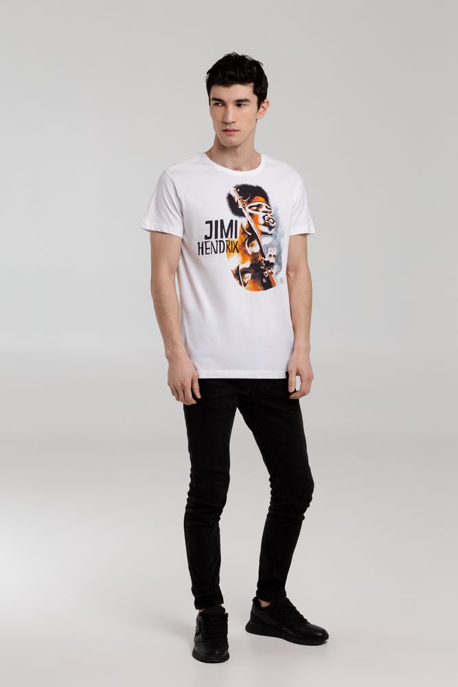 Футболка «Меламед. Jimi Hendrix» — пример нанесения логотипа (Author's) | Print Logo