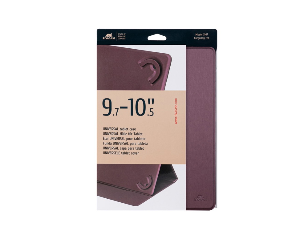RIVACASE 3147 Burgundy red чехол универсальный для планшета 10.1 /10