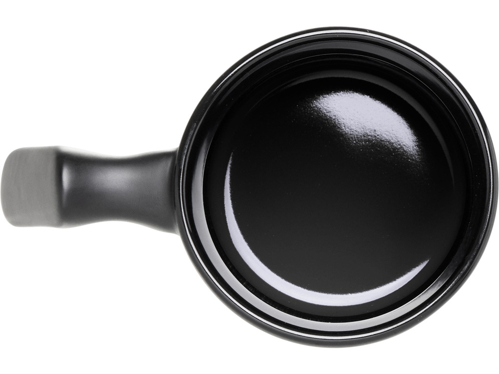 Кружка матовая с прямой ручкой Axio, 360 мл, черный
