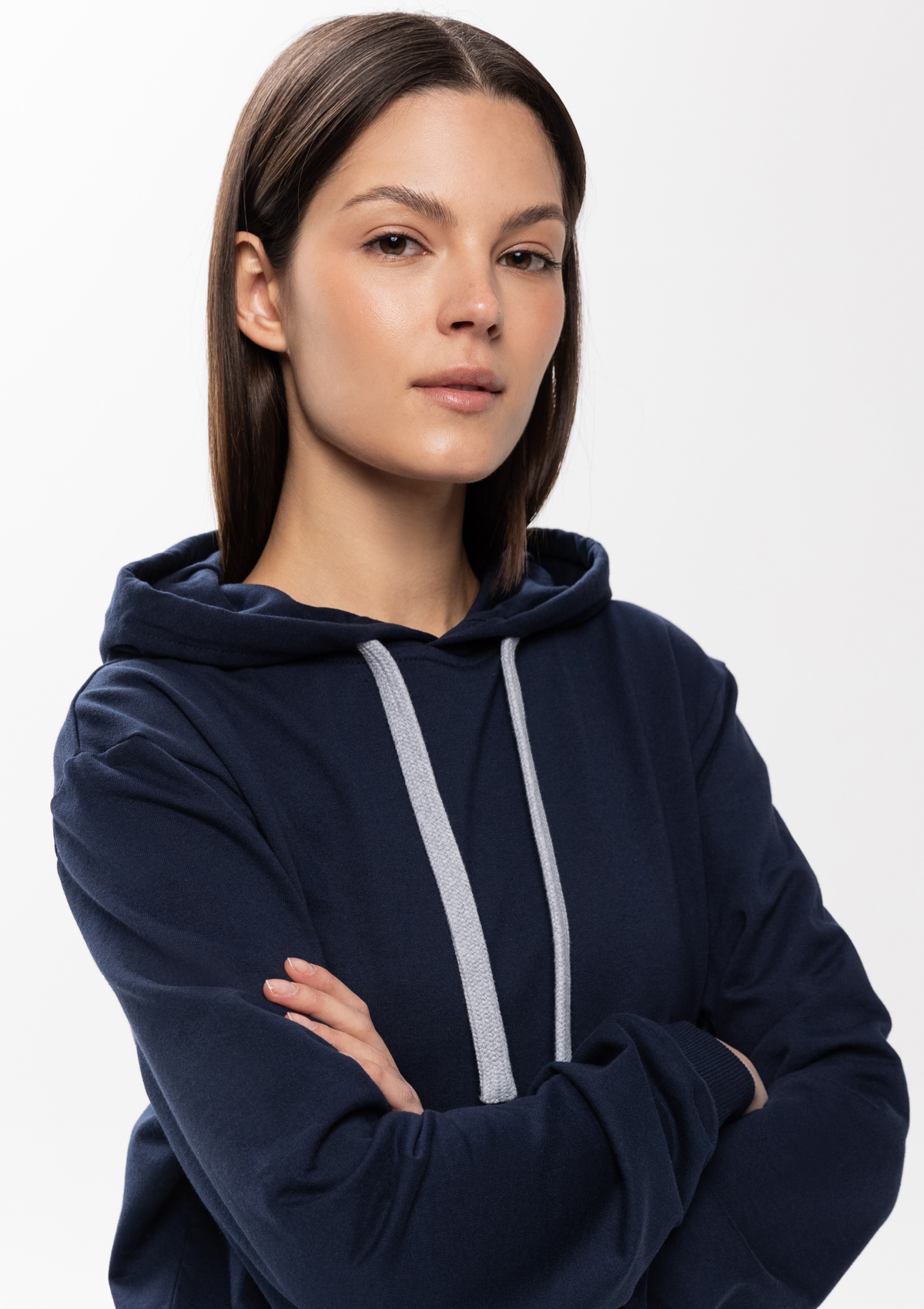 Худи унисекс STAN футер без начёса 260, 23, Тёмно-синий,  (46)  (42/XXS)