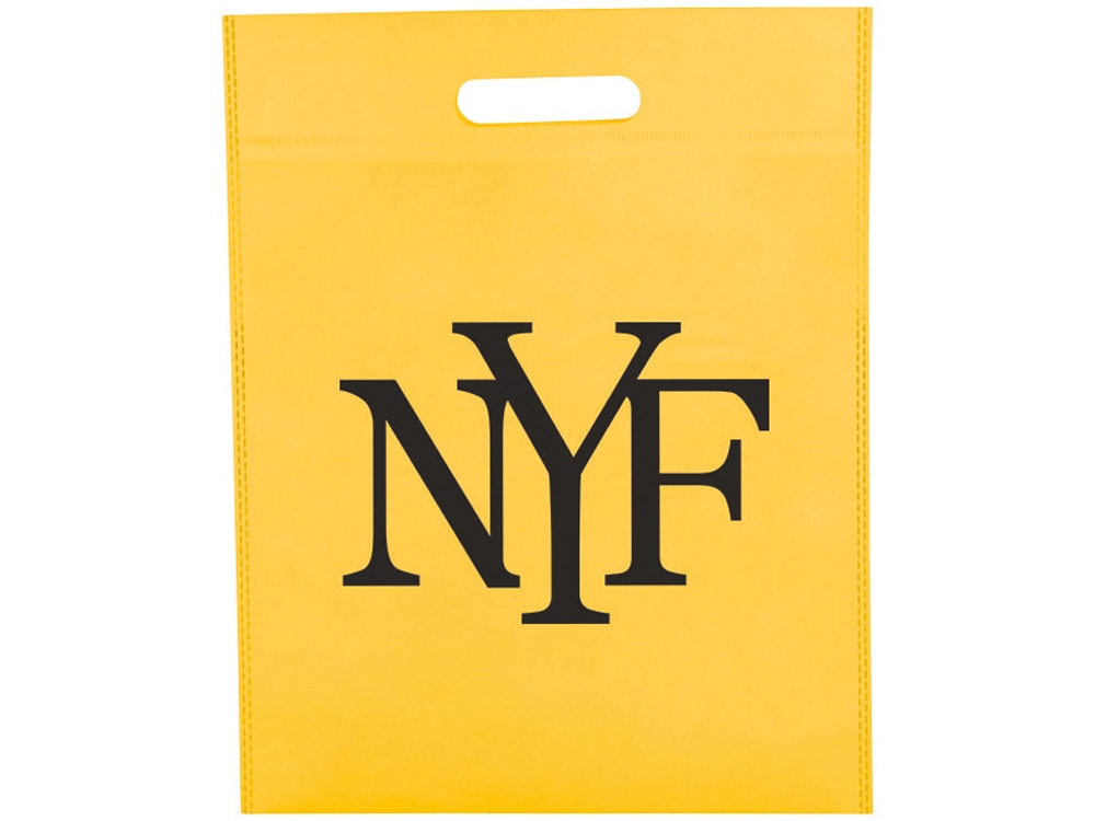 Большая просторная нетканая сумка-тоут для конференций