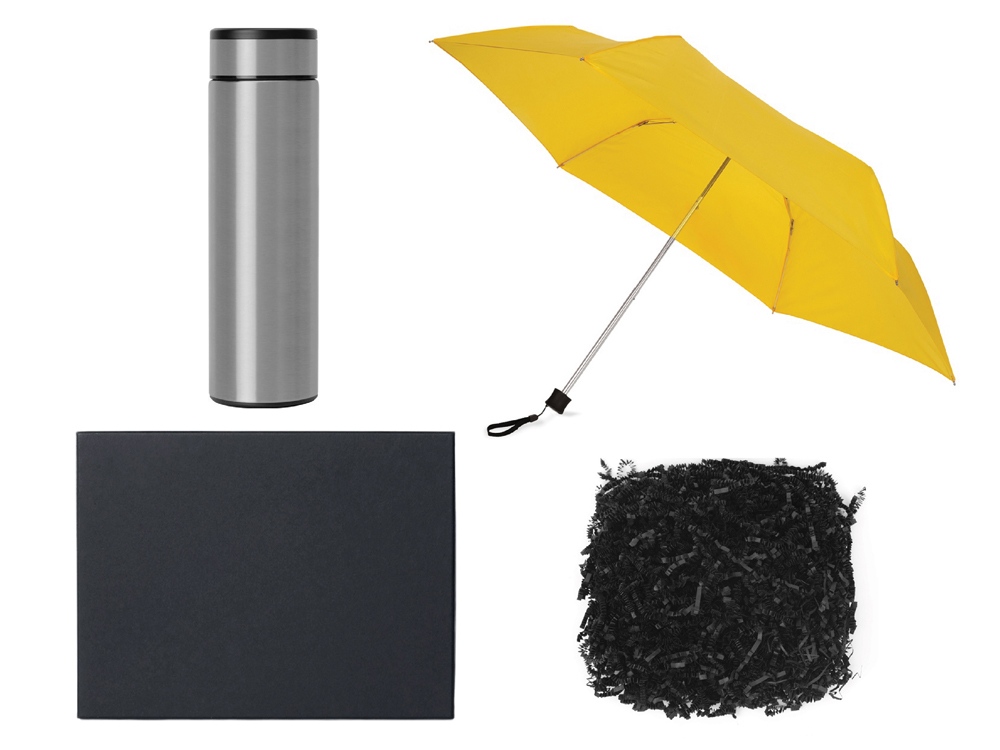 Подарочный набор с зонтом и термосом с логотипом  | Print Logo