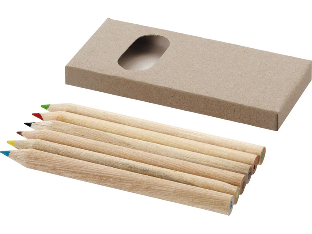 Набор карандашей для раскрашивания Artemaa с 6 предметами с логотипом  | Print Logo