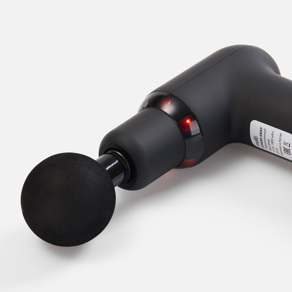 Перкуссионный массажер Stress Away — пример нанесения логотипа (Molti) | Print Logo