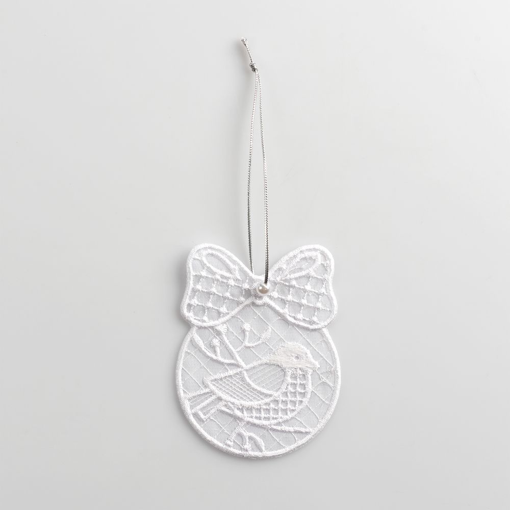 Подвеска вышивная «Птичка» в конверте — пример нанесения логотипа (сделано в России) | Print Logo