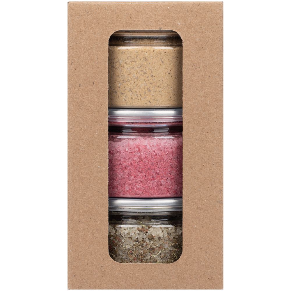 Набор из 3 видов соли Savory Collection фото на сайте Print Logo.