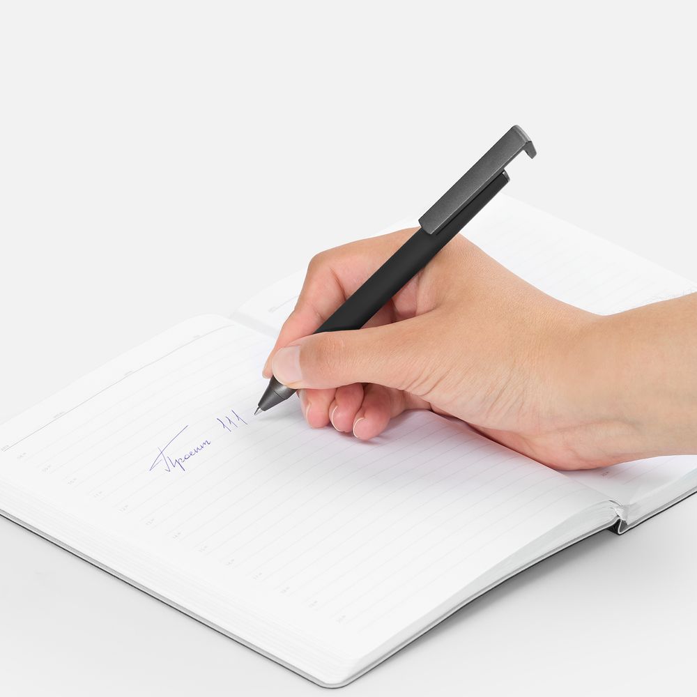 Ручка шариковая Standic с подставкой для телефона