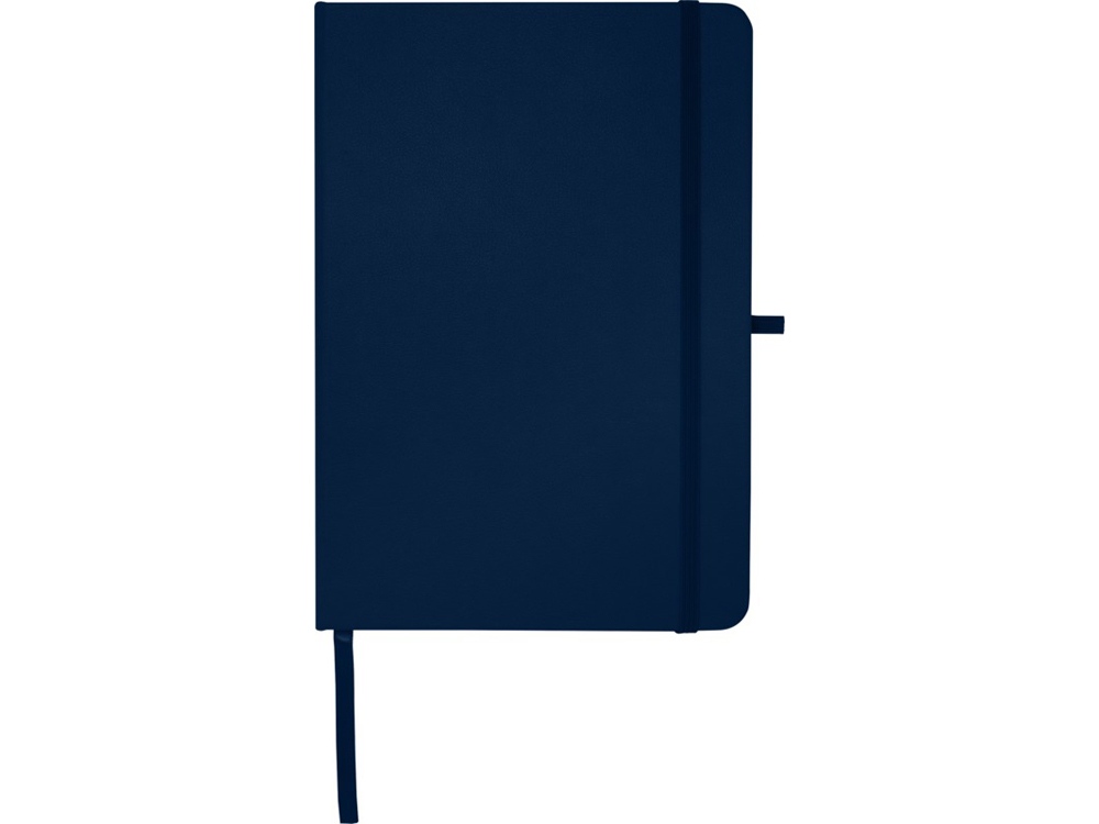 Teak блокнот А5 из переработан. материала в твердой обложке с линован. страницами - Темно - синий