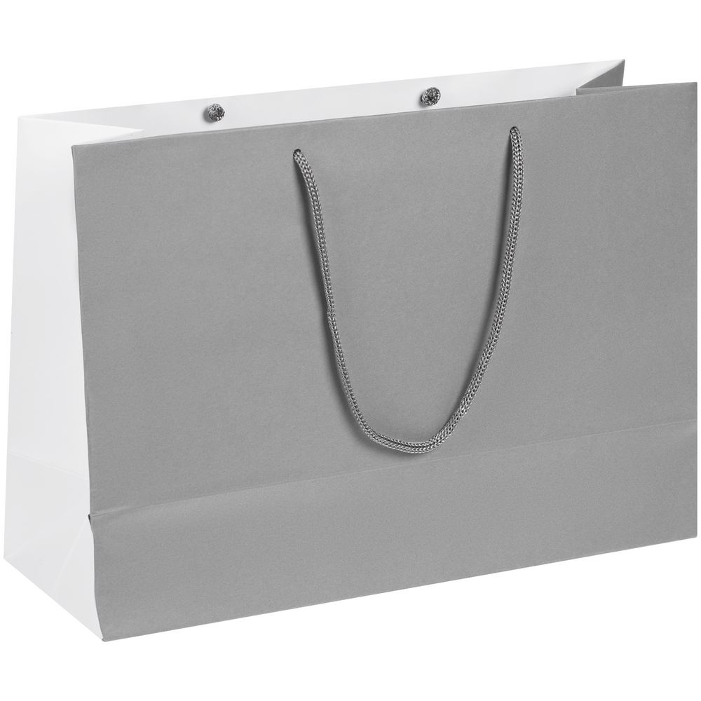 Пакет бумажный Bicolor — пример нанесения логотипа (сделано в России) | Print Logo