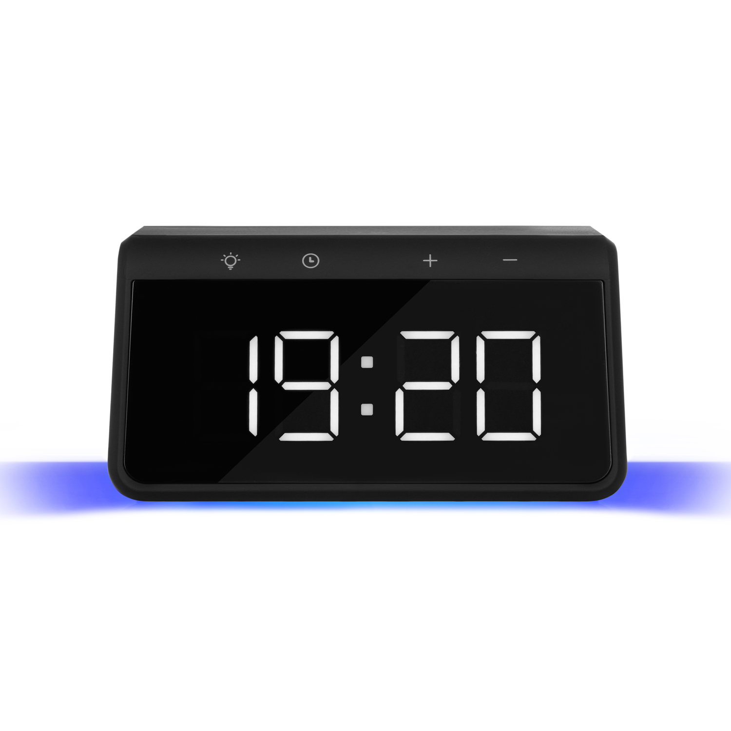 Зарядная станция с часами 15W Флейм (Flame), черная