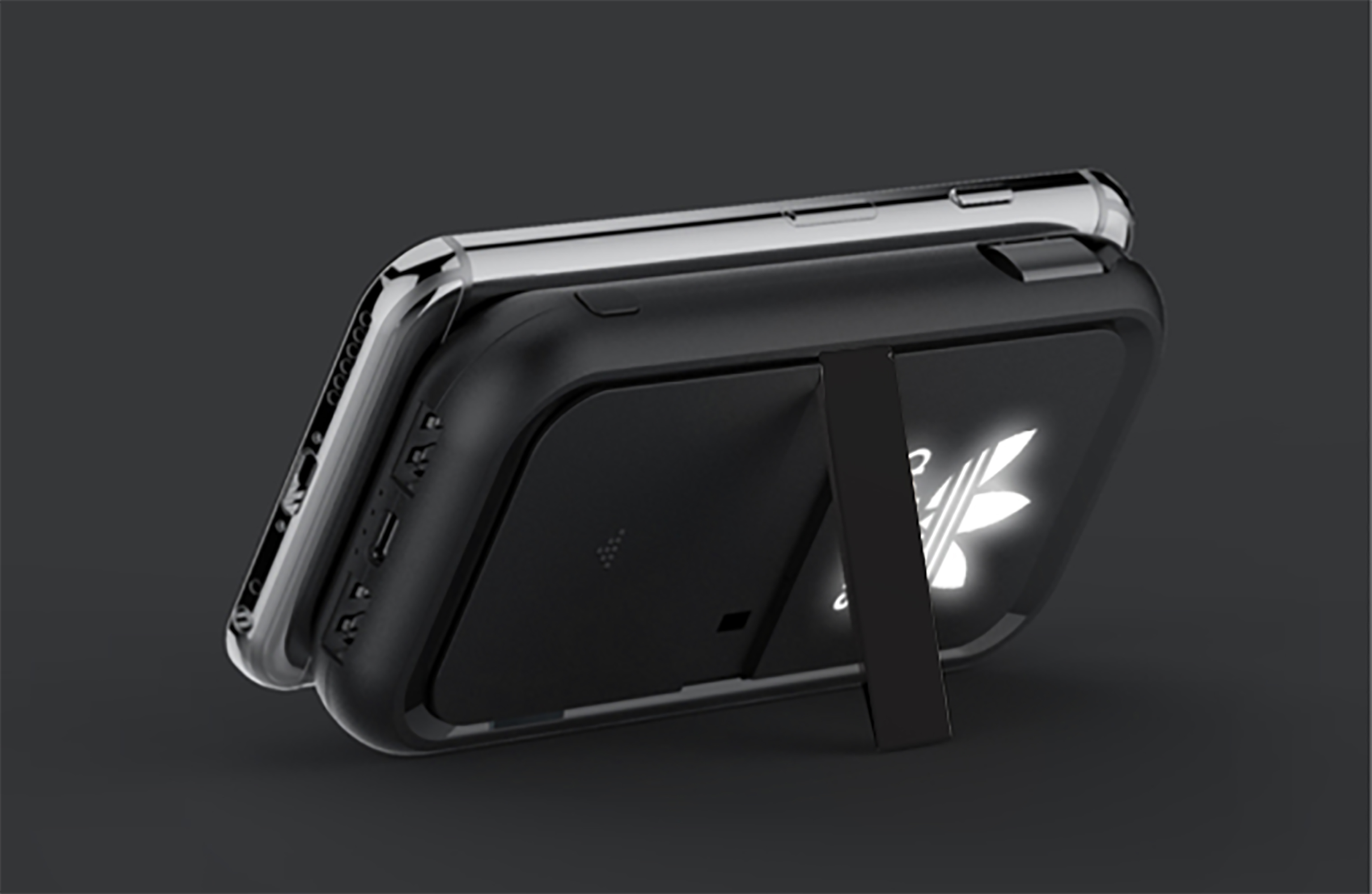 Беспроводное ЗУ "Fast & Furious", 10000 mAh, с быстрой (22.5W/15W) зарядкой, с магнитным кабелем и набором переходников, с подсветкой логотипа, черный