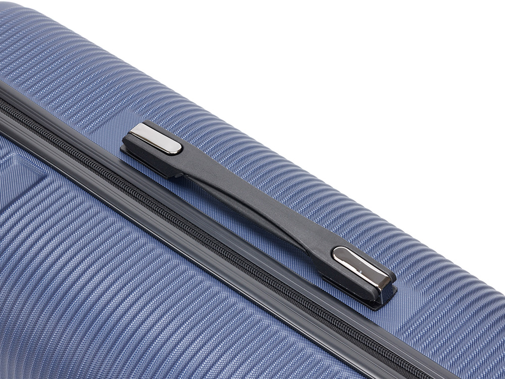 Чемодан TORBER ОНЕГА, синий, ABS-пластик, 69,5 х 46 х 26 см, 69 л