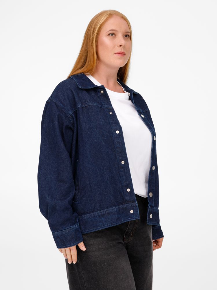 Куртка джинсовая O1, черная, размер 3XL/4XL