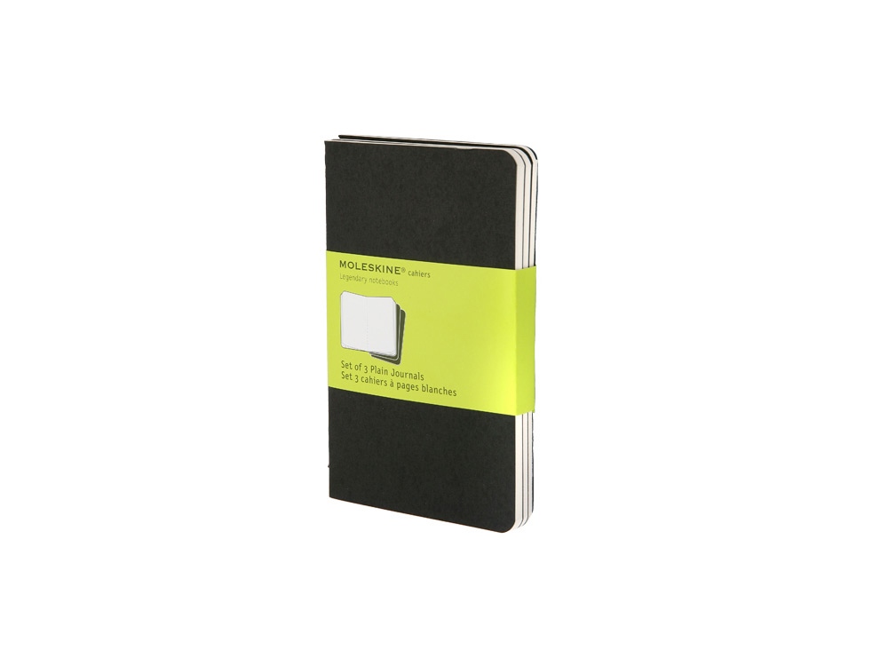 Набор записных книжек А6 Cahier (нелинованный) с логотипом Moleskine | Print Logo