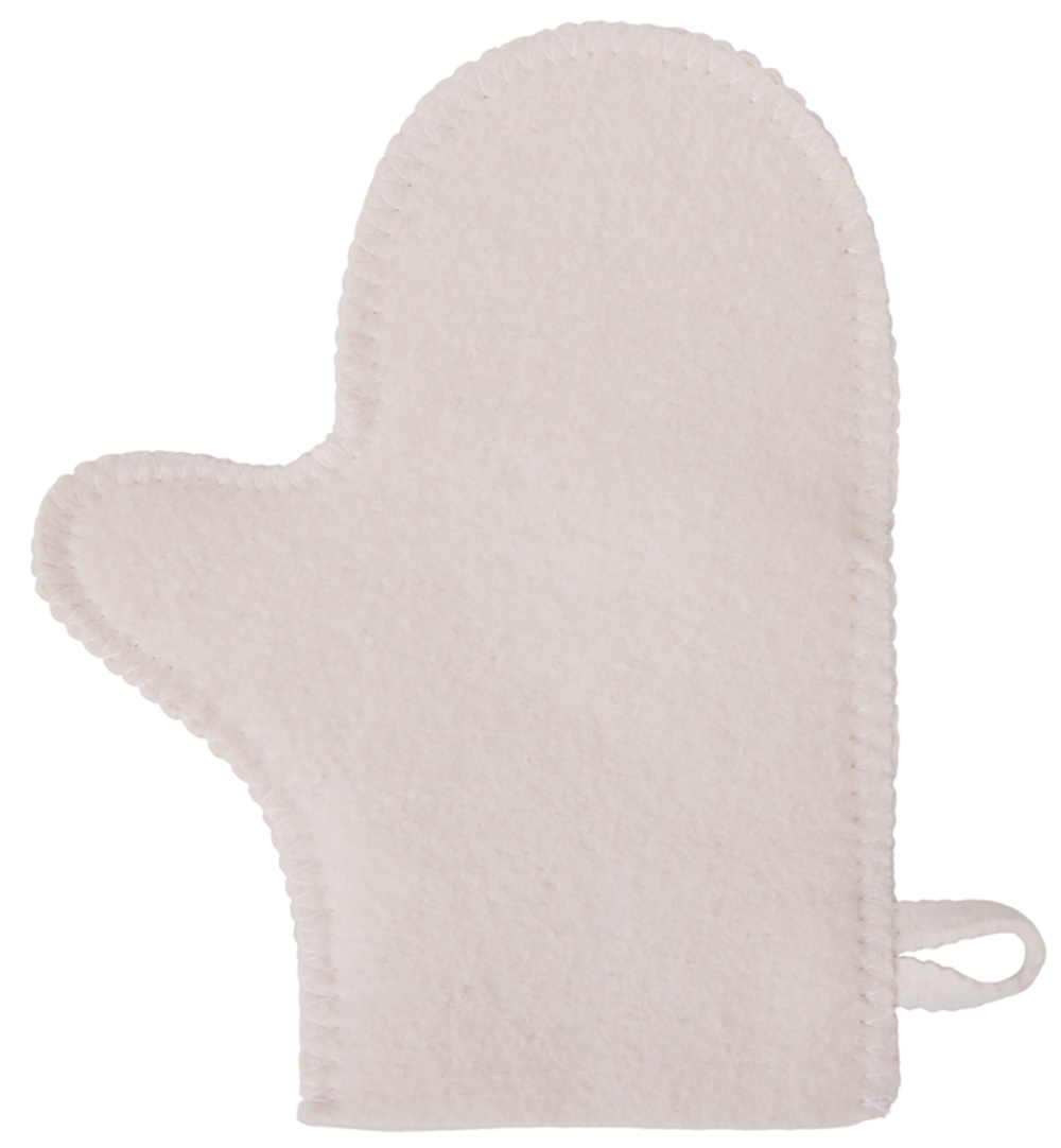 Рукавица для бани и сауны Healing, белый