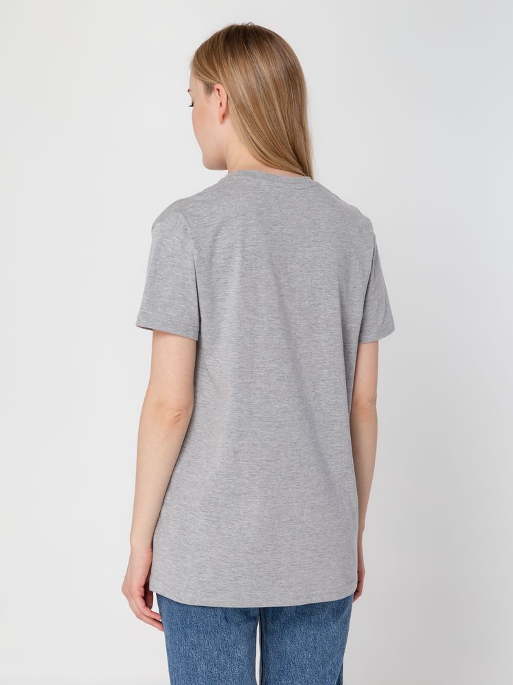 Футболка унисекс T-bolka 160, серый меланж, размер M