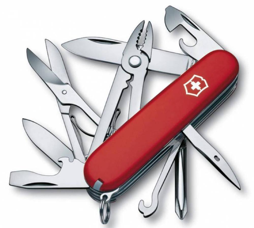 Офицерский нож Deluxe Tinker 91 — пример нанесения логотипа (VICTORINOX) | Print Logo