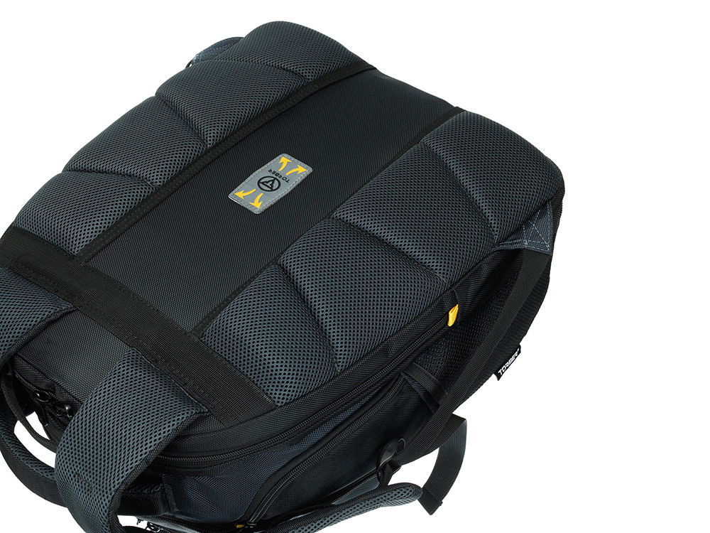 Рюкзак TORBER МЕГАПОЛИС с отделением для ноутбука 15.6, чёрный/серый, полиэстер, 35,5 х 23 х 45 см