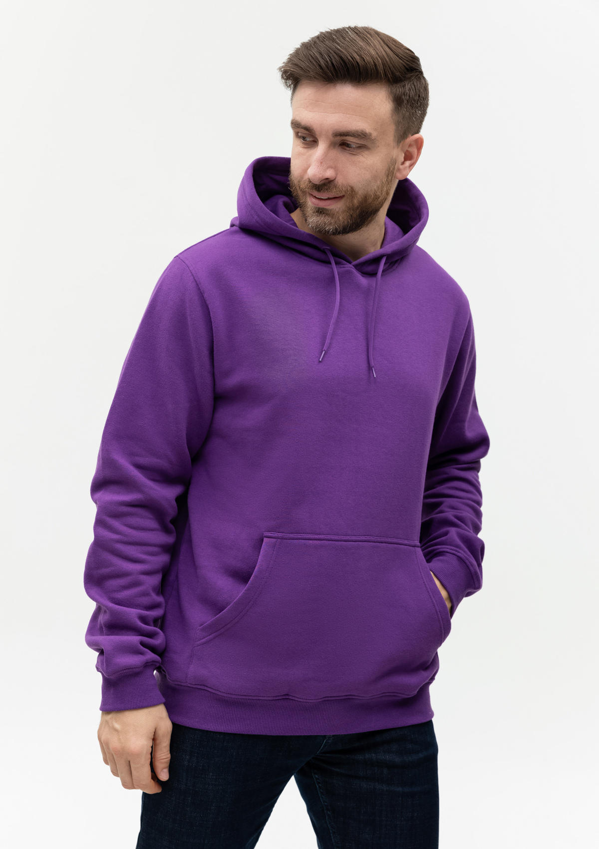 Худи унисекс STAN футер с начёсом 260, 20, Фиолетовый,  (94)  (48/M)