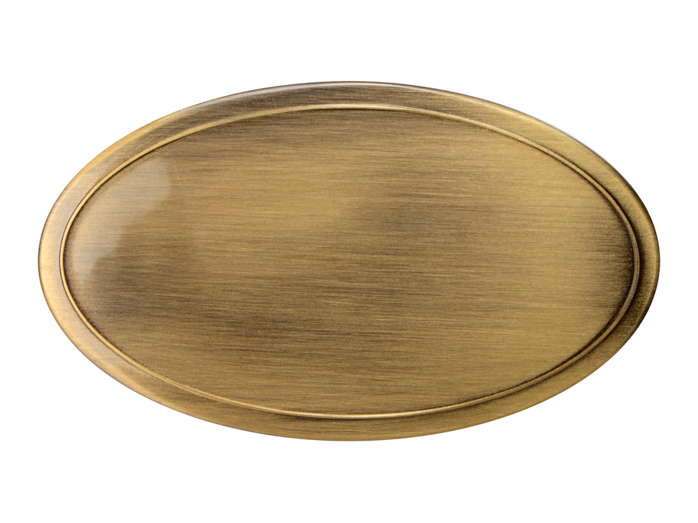 Шильд овальный 79*45 с зажимами