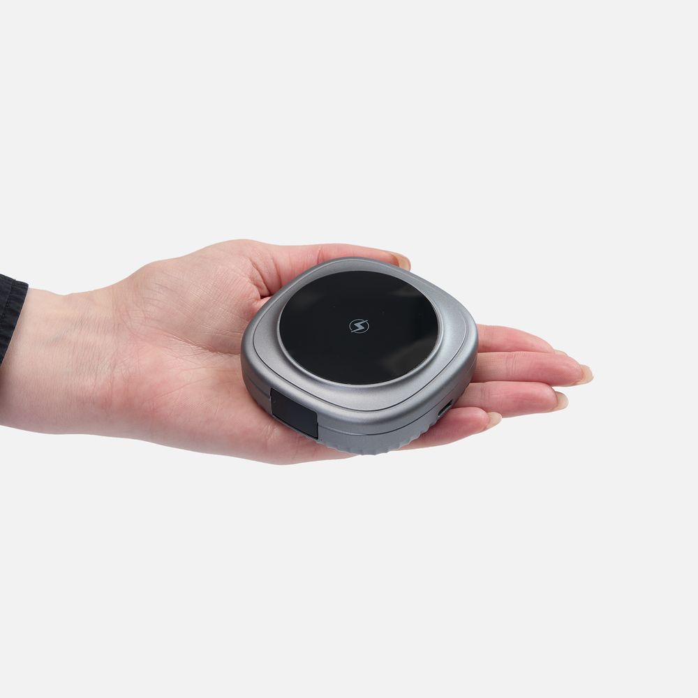 Складная станция беспроводной зарядки flowPad — пример нанесения логотипа (Indivo) | Print Logo